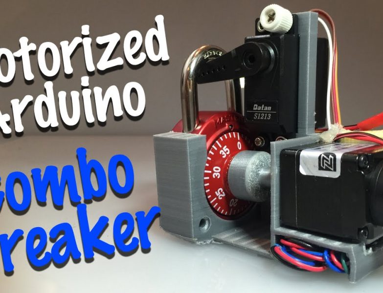 DIY Motorized Combo Lock Cracking Device