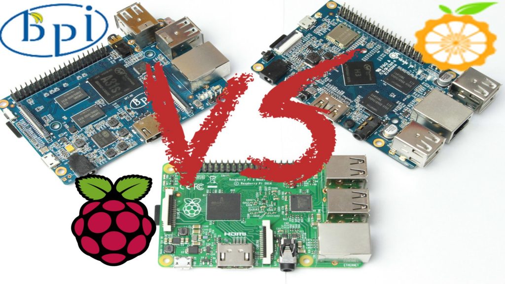 Raspberry Pi 2 VS Orange Pi 2 VS BPi-M2 Raspberry Pi 2 VS Orange Pi 2 VS BPi-M2