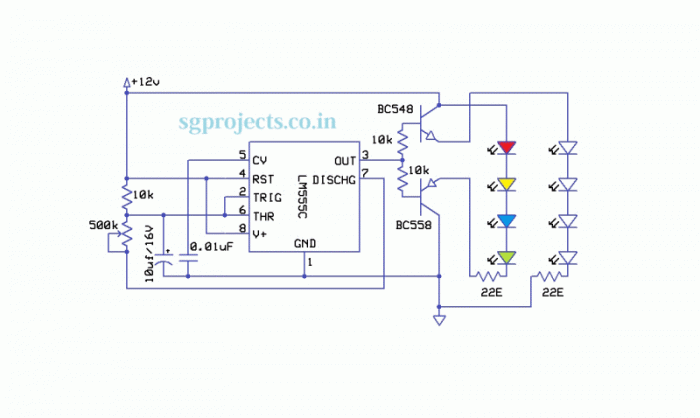 Disco Lights with IC555