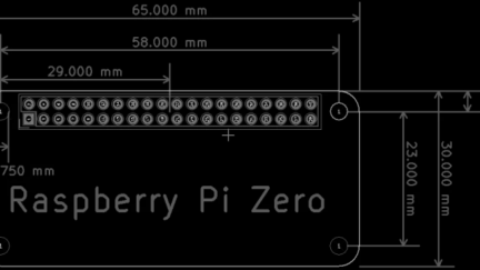 Raspberry Pi Zero Footprint And Dimensions