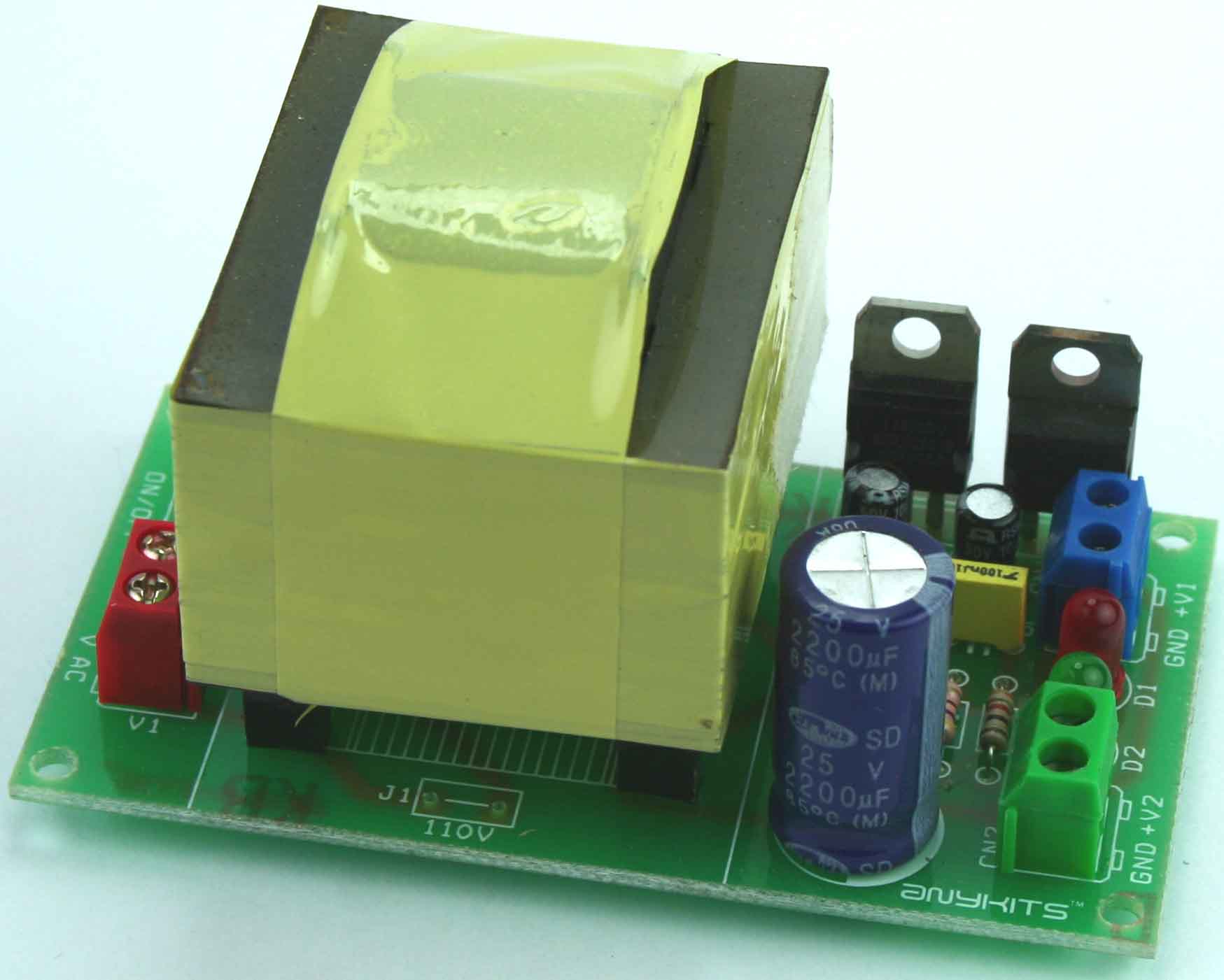 5V & 12V Regulated Power Supply 