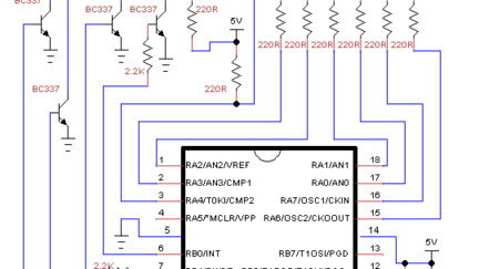 4 Digit Thermometer using DS18B20 and PIC16F628A
