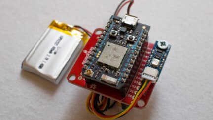 Solar powered Particle Photon environment monitor