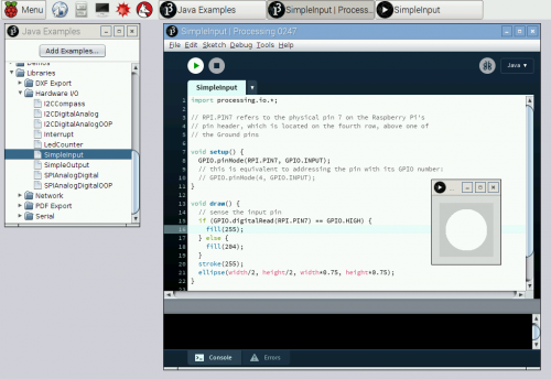 Processing for Raspberry Pi