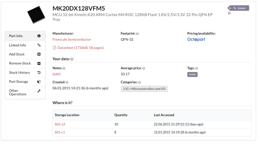 PartsBox.io – Electronic parts inventory management software for makers