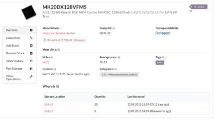 PartsBox.io – Electronic parts inventory management software for makers