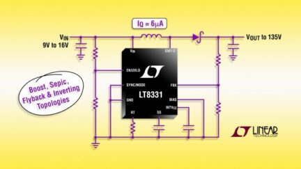 LT8331 – Low IQ Boost/SEPIC/ Flyback/Inverting Converter
