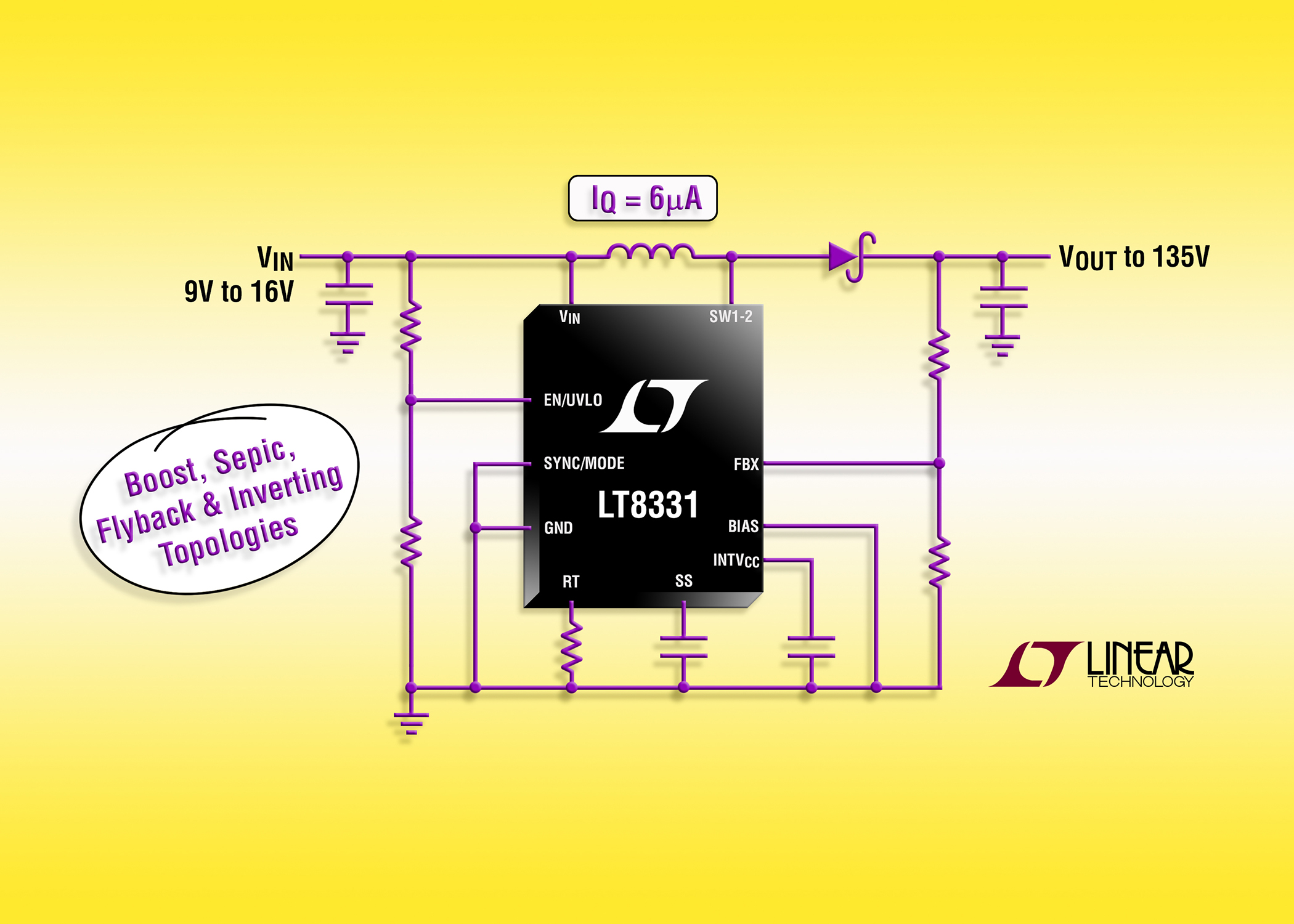LT8331- Low IQ Boost/SEPIC/ Flyback/Inverting Converter