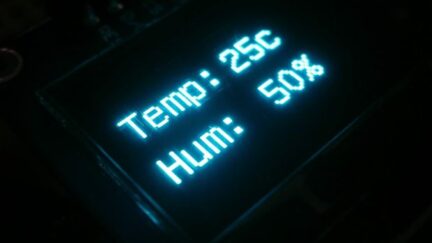 Arduino OLED Thermometer And Hygrometer With DHT11