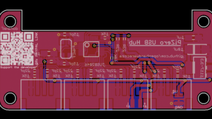 Raspberry Pi Zero 4 Port USB Hub