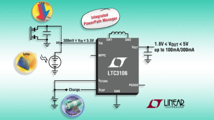 LTC3106 – 300mA Low Voltage Buck-Boost Converter with PowerPath