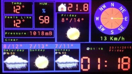 Arduino TFT Forecast Weather Station with ESP8266