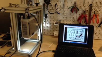 Making circuit boards with DLP projector