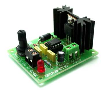 555 Based DC Motor Speed Controller