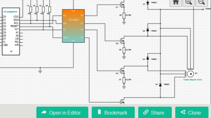 Unipolar Stepper Motor Driver Circuit