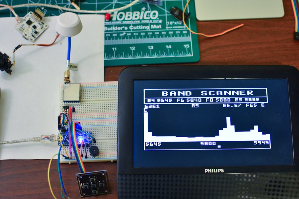 Arduino and RX5808 module spectrum analyzer