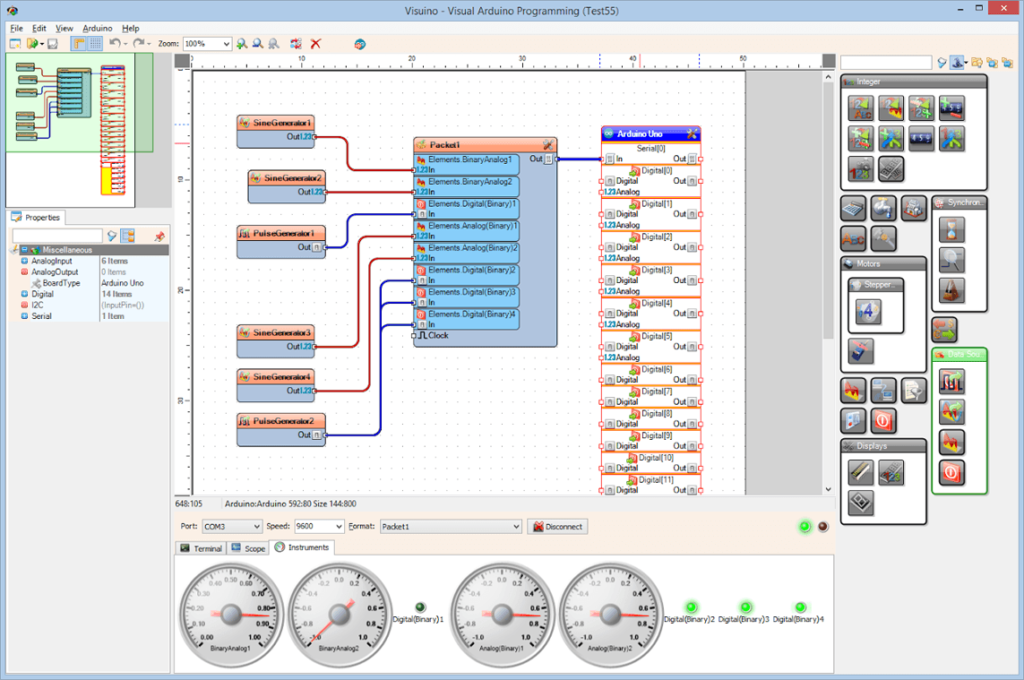 Visuino – visual programming environment for Arduino