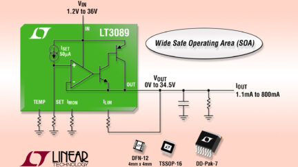 36V, 800mA Robust Linear Regulator Has Extended SOA