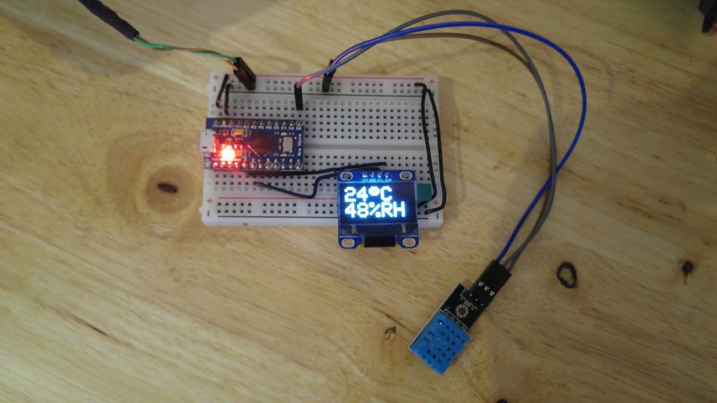 Quick Arduino Hygrometer with OLED display
