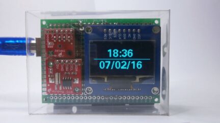 OpenSource Arduino OLED Clock with temperature measurement