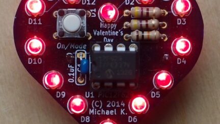 Valentine’s Heart with PIC12F629