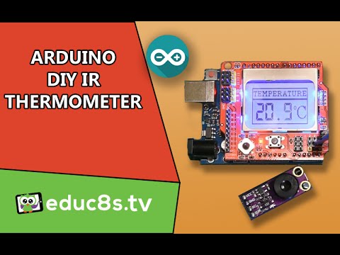 Arduino IR thermometer using the MLX90614 IR temperature sensor