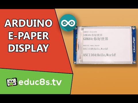 How to use the 4.3′ E-Paper display with Arduino