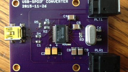 An S/PDIF Sound Card Using PCM2906