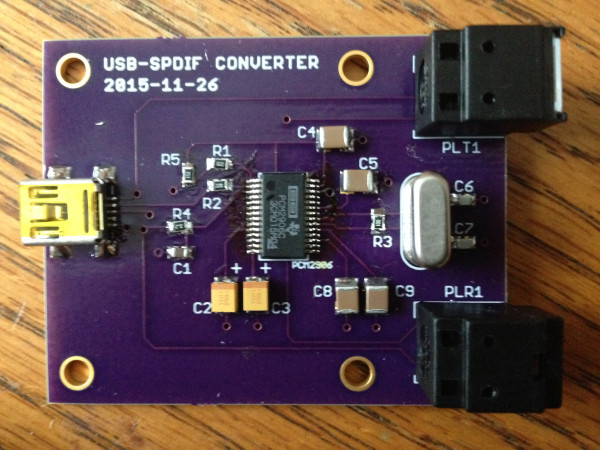 An S/PDIF Sound Card Using PCM2906