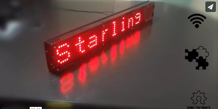 Starling – WiFi enabled LED Display