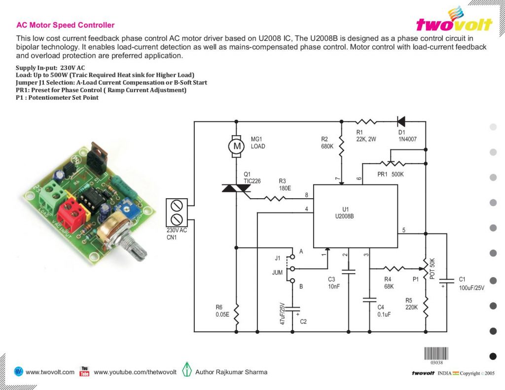 ACMotorSpeedControllerU2008B