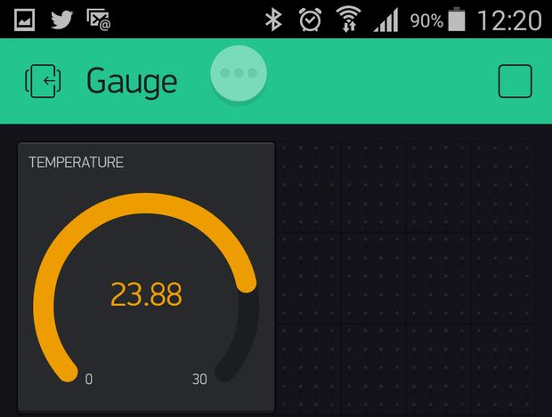 Arduino DS18B20 Thermometer on iOS or Android