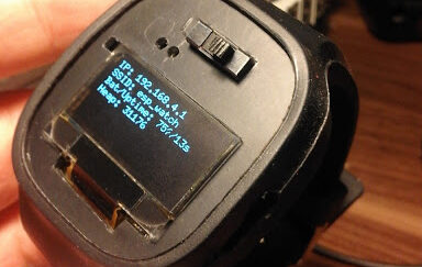 ESP12e + OLED display – a try to make a smartwatch