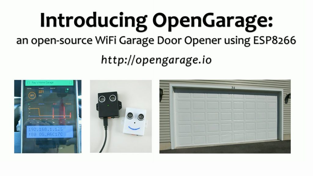 OpenGarage – Open-source WiFi garage door opener