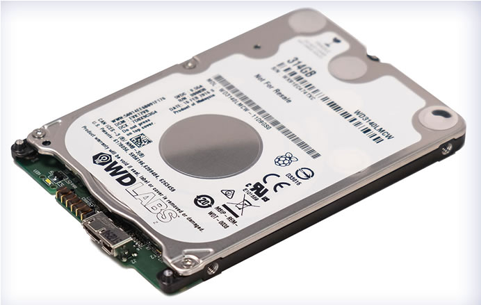 PiDrive – 314GB hard disk for the Raspberry Pi