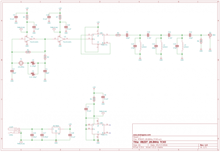 28.8MHz TCXO with +-1ppm Stability