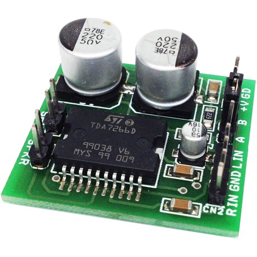 3W Stereo Audio Amplifier using TDA7266D
