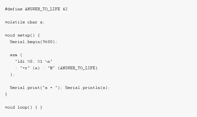 Arduino Inline Assembly Tutorial