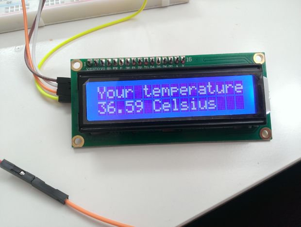 Arduino Body Thermometer + LCD I2C