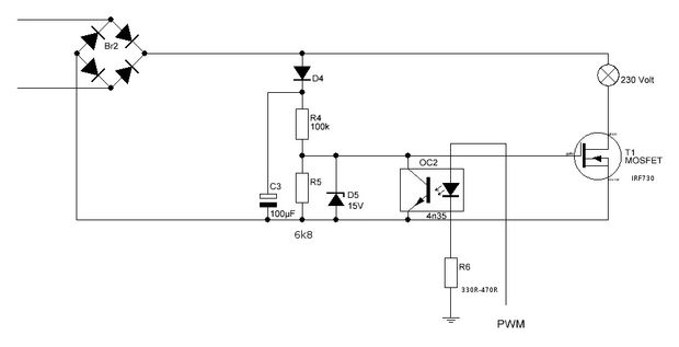 AC PWM dimmer for Arduino