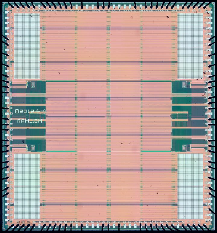 Mikron 1663RU1 – 16 Mibit SRAM Die-Shot Mikron 1663RU1 – 16 Mibit SRAM Die-Shot