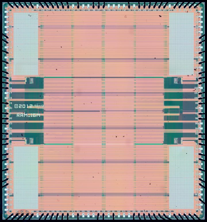 Mikron 1663RU1 – 16 Mibit SRAM Die-Shot