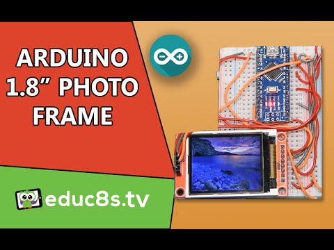 1.8″ DIY Photo Frame using and Arduino Nano and a ST7735 Color TFT display