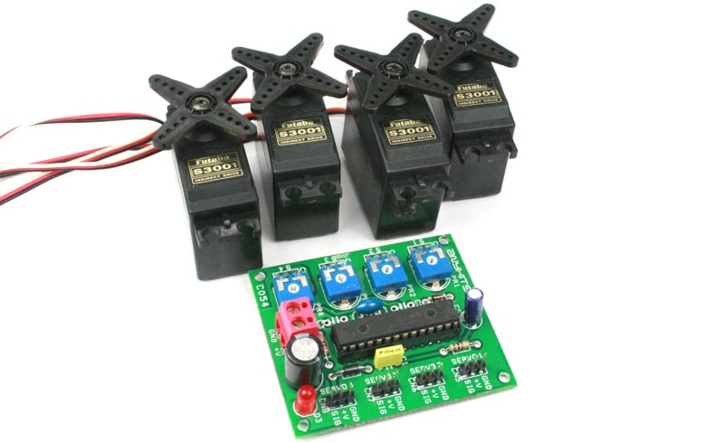 4 Channel RC Servo Controller Board 