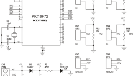 4 Channel RC Servo Controller Board