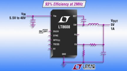 Buck regulator accepts 3.0-V to 42-V input