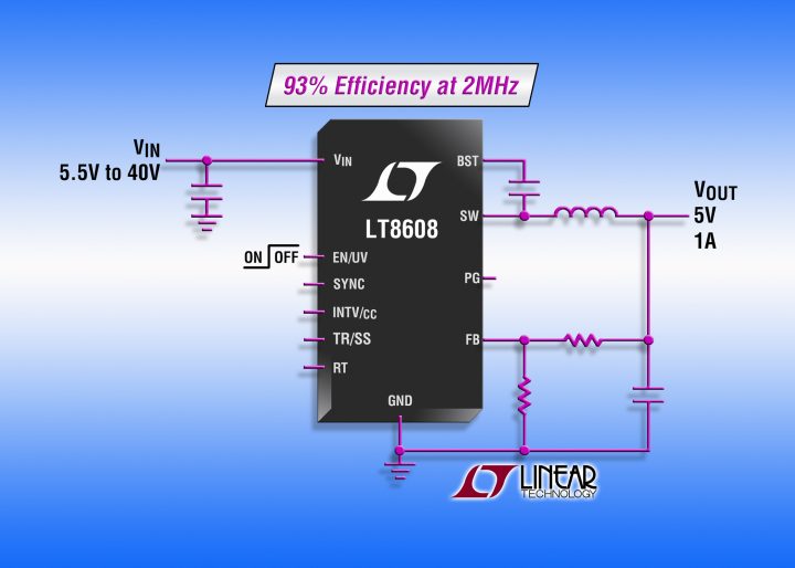 Buck regulator accepts 3.0-V to 42-V input