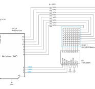 Circuit-Diagram-8X8-LED-Matrix-Interface-with-Arduino - Electronics-Lab.com
