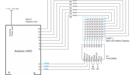 Interfacing 8×8 LED Matrix with Arduino