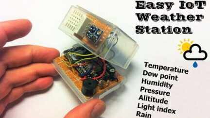 Easy IoT weather station with multiple sensors